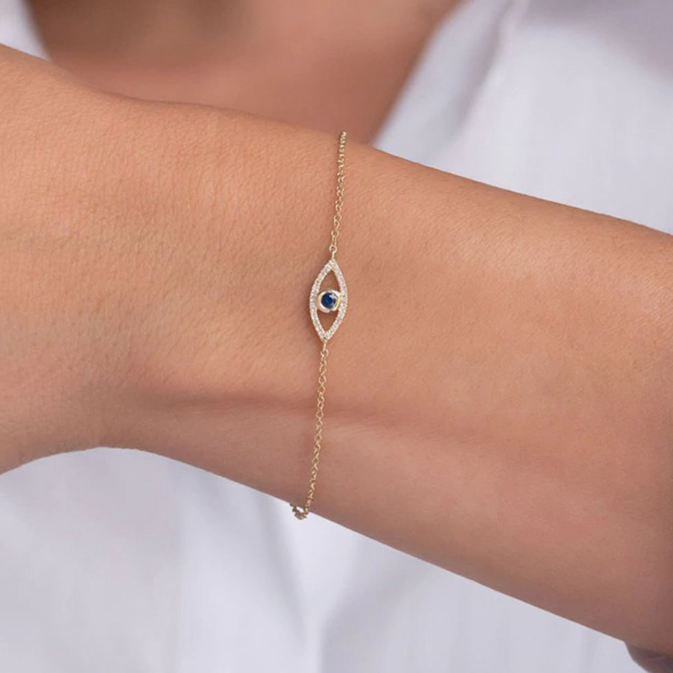 Romantic 18K Gold Plated S925 Sterling Silver Rose Zircon Heart Bracelet