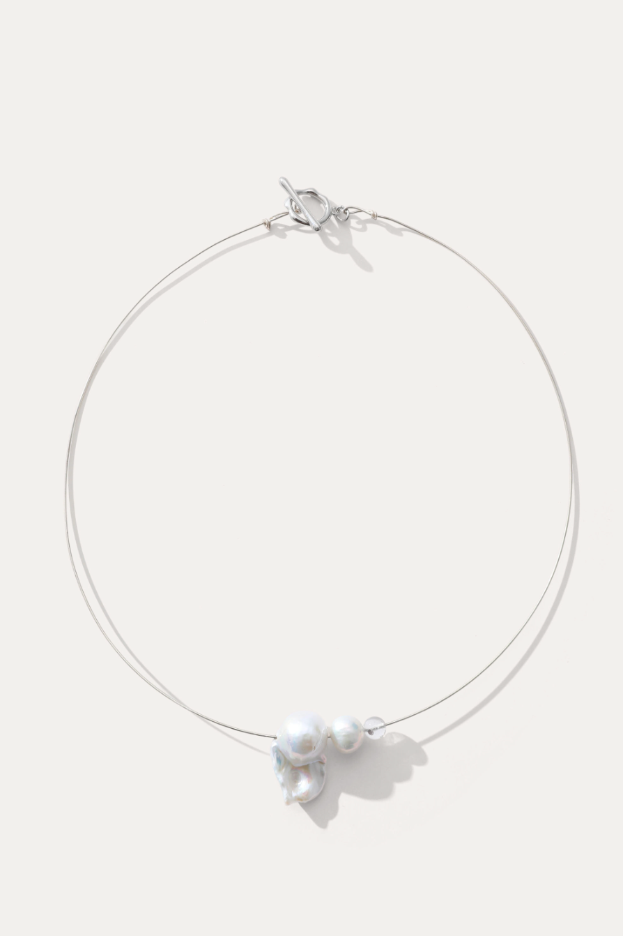 Pearl Tide Trendy Gold Plated Link Chain Necklace for Women
